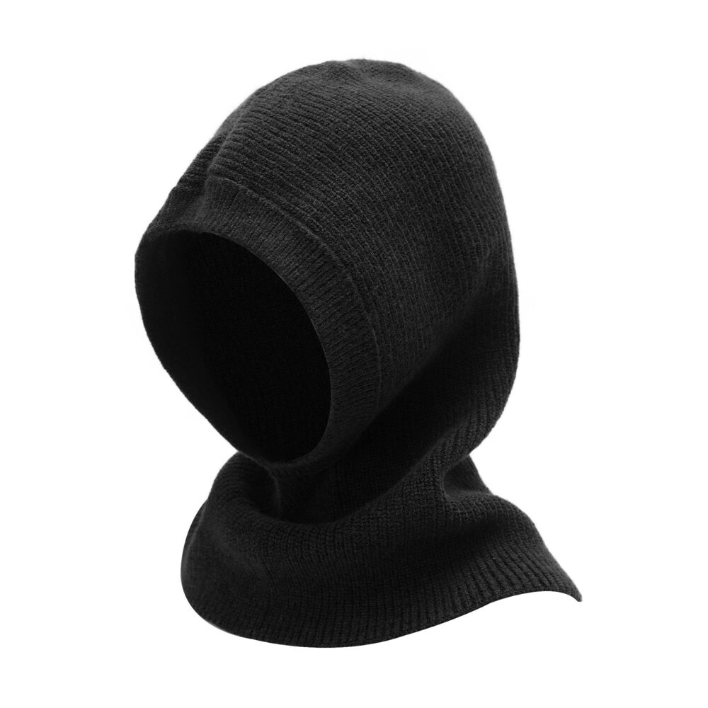 8011 Winter Knitted Winter Hat Windproof Hooded Scarf Balaclava Beanie Hat